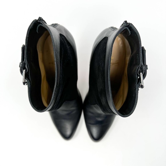 Christian Louboutin Canassone 100mm Black Ankle Booties Shoes EU 37 US 7 - Picture 10 of 12